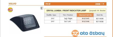 SINYAL LAMBASI SOL 24V LED VOLVO FH III - MARS 621646
