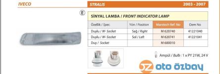 SINYAL LAMBASI SOL DUYLU IVECO STRALIS 03-07 - MARS 620741