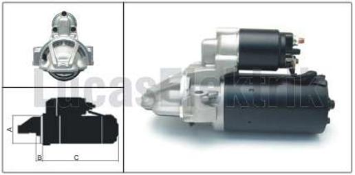 MARS MOTORU 12V 2KW 12 DIS TRANSIT V347 2.2T - LUCAS LES0309