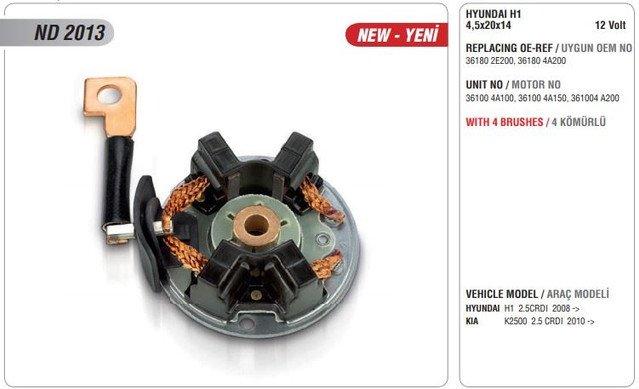 Mars Komur Yuvasi 12v Hyundai H1 2.5 Crdi 08- - MEGA ND 2013