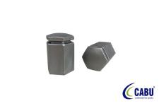 BIJON KAPAGI METALIK GRI 5`LI PAKET 17X32MM AS - CABU 220657