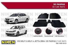 Volkswagen Vw Golf 5-golf 6-jetta 2004-3d Havuzlu Paspas - NIKEN 006VW010501