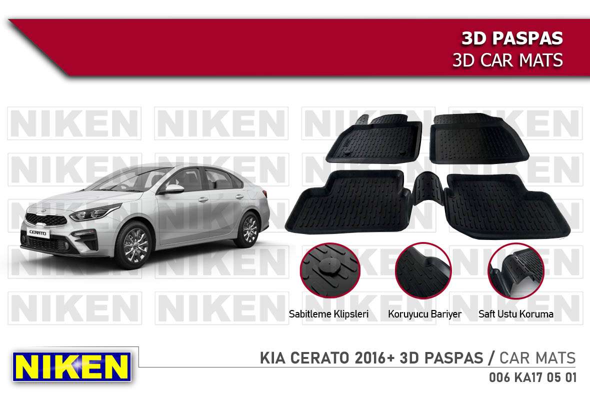 Kia Cerato 2016-3d Paspas - NIKEN 006KA170501