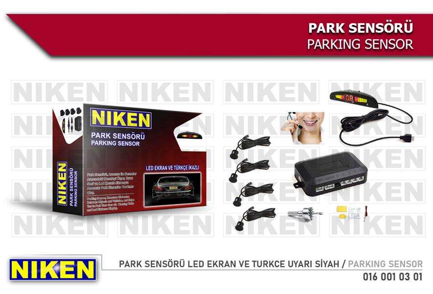 Park Sensoru Led Ekran Ve Turkce Uyari Siyah - NIKEN 0160010301