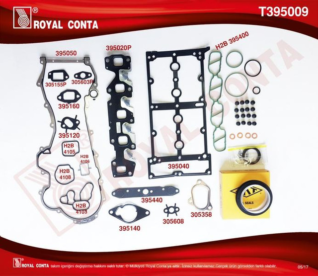 MOTOR TAKIM CONTASI ALT/UST FULL SKT KECELI  - ROYAL T395009