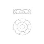 PISTON SEGMAN 0.40 DOBLO ALBEA PALIO 1.3 M - YENMAK 4282-040