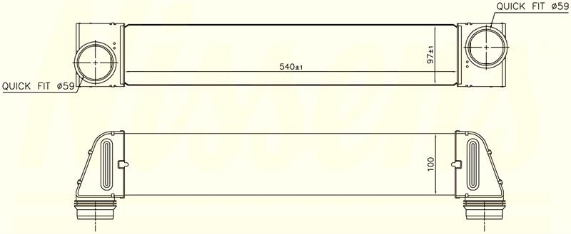TURBO RADYATORU BMW N52 M57 E60 E61 - ORIS IBM503105