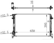 RADYATOR VW GOLF VII AUDI A3 SEAT LEON SKOD - ORIS BVW034016