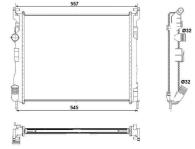 RADYATOR CLIO II 1.5DCI ACKLIMASIZMEK 480x3 - ORIS BRN043026