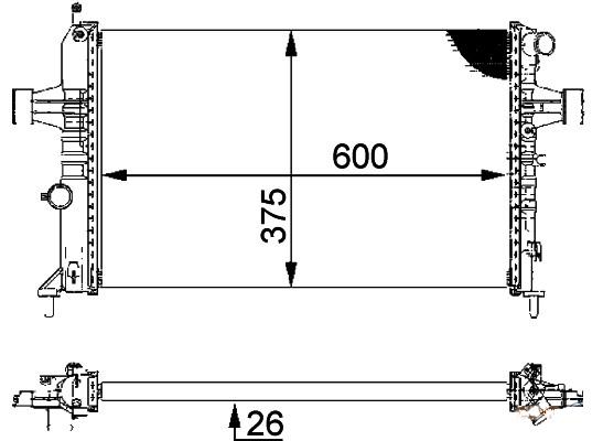 MOTOR SU RADYATORU BRAZING ASTRA G-ZAFIRA 1 - ORIS BOP138016