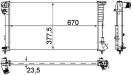 Motor Radyatoru 670x377x34 Partner-p306 96-Segmanli Manuel - ORIS MPE355034