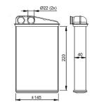 KALORIFER RADYATORU BRAZING MEGANE II-SCENI - ORIS KRN007040