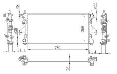 RADYATOR DUCATO BOXER JUMPER 2.2 HDI 06- KL - ORIS BFI024026