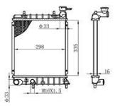 MOTOR RADYATORU 335x298x16 ACCENT ADMIRE 1. - ORIS BHY022016