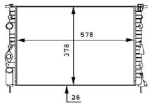RADYATOR MEGANE 1.6I 2.0I 96 99 2.0I 99-SCE - ORIS BRN041022