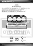 UST TAKIM CONTA KECELI  RENAULT 2.0 8V F - OTOCONTA 40134003
