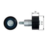 EKSANTRIK GERGI RULMANI YARDIMCI VW GOLF7-A3- - GATES T42317