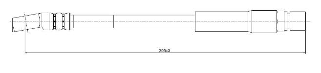 FREN HORTUMU ON  OPEL CORSA A 85-93 - CAVO C800323A