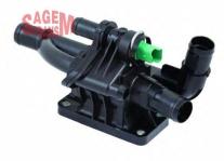 TERMOSTAT YUVASI KOMPLE PEUGEOT 206-207-307-3 - SAGEM 131171