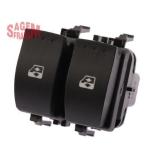 Cam Acma Dugmesi Clio İi Bbo 0220 On Sol Siyah Ciftli Oem -8 - SAGEMFRANS 500120
