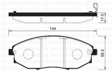 ON BALATA CHEVROLET EPICA KL1 2.0-2.5-2.0D- - SANGSIN SP1193