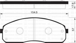 ON BALATA KIA BONGO III-TRUCK 1 TON 04 - SANGSIN SP1175