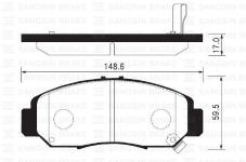 On Balata Honda Civic Sedan 07-11 -frv 07 Gdb3268-gdb3240 - SANGSIN SP2012