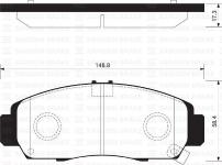 On Balata Honda Civic Sedan 07-11 Frv 07 Gdb3268-gdb3240 - SANGSIN SP2114