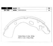 Pabuc Balata Arka Kampana Ford Festiva-mazda 121-kia Pride 8 - SANGSIN SA049