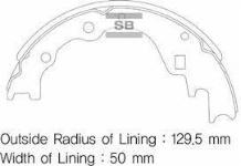 Arka Pabuc Balata Kia Besta 2.2 96-2.5d 03-2.7d 99 2.5crdi 1 - SANGSIN SA044