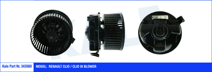 KALORIFER MOTORU 12V CLIO III 1.2 16V-1.4 16V- - KALE 343560