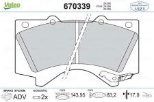 ON BALATA TOYOTA LAND CRUISER V8J15-J2008 GDB - VALEO 670339