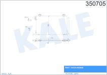 KLIMA RADYATORU  KONDENSER  AL/PL/BRZ TOYOTA A - KALE 350705