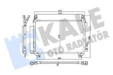 KLIMA RADYATORU KONDENSER TOYOTA YARIS 1.0 1.3 - KALE 357805