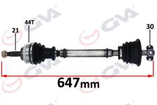 KOMPLE AKS SOL MEGANE I 1.4/1.6 96-03 ABS LI 4 - GVA 4411003