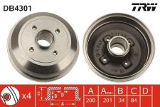 ARKA FREN KAMPANA CORSA C 01 11 ABS SIZ - TRW DB4301