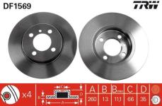 ON FREN DISK BMW E30 316 316I 318I 82-97 - TRW DF1569