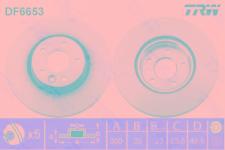 ON FREN AYNASI VOLVO V40 2012 16 JANT 300X5DL D - TRW DF6653