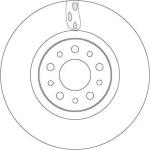 Fren Disk On Havali 281-5 Fiat Egea 16- - TRW DF6933