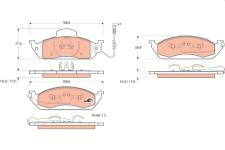 FREN BALATASI ON MERCEDES ML-CLASS W163 98 05 - TRW GDB1378