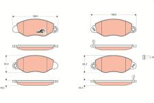 FREN BALATASI ON FORD TRANSIT 2.0 DI 00-06. 2. - TRW GDB1461
