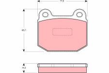 On Balata Opel Speedster 2.0 03-2.2 00-Lotus Elise 99-07-Bmw - TRW GDB1493
