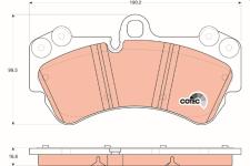 Fren Balata Touareg 02-10/cayenne 02-10 17 Jan - TRW GDB1547