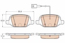 ARKA FREN BALATASI LINEA 1.3D MULTIJET 06 09-  - TRW GDB1985