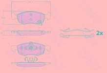 FREN BALATASI ON OPEL CORSA E 1.0-1.2-1.4 14-. - TRW GDB2099