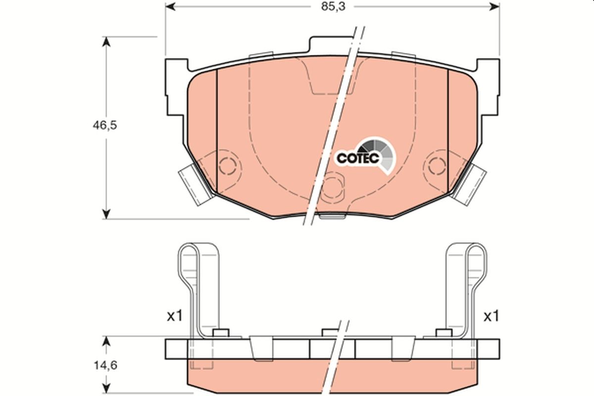 Fren Balatasi Arka Japon Hyundai Coupe 1996 -2009.Elantra 20 - TRW GDB3170