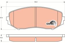 ON BALATA GRAND VITARA 1.6 05 2.0 05 1.9 DDIS  - TRW GDB3443