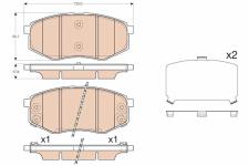 FREN BALATASI ON 581012S000 - 581013SA20 - 581 - TRW GDB3553