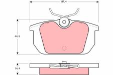 ARKA FREN BALATASI COUPE-MAREA-MAREA WEEKEND-TE - TRW GDB466