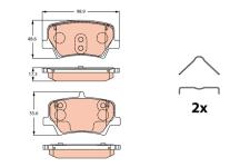 Disk Balata Arka Volvo Xc40 536 20192019 - - TRW GDB2277